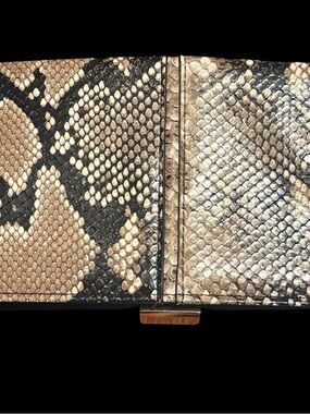 Time and Tru Metallic wallet in Silver and Cream